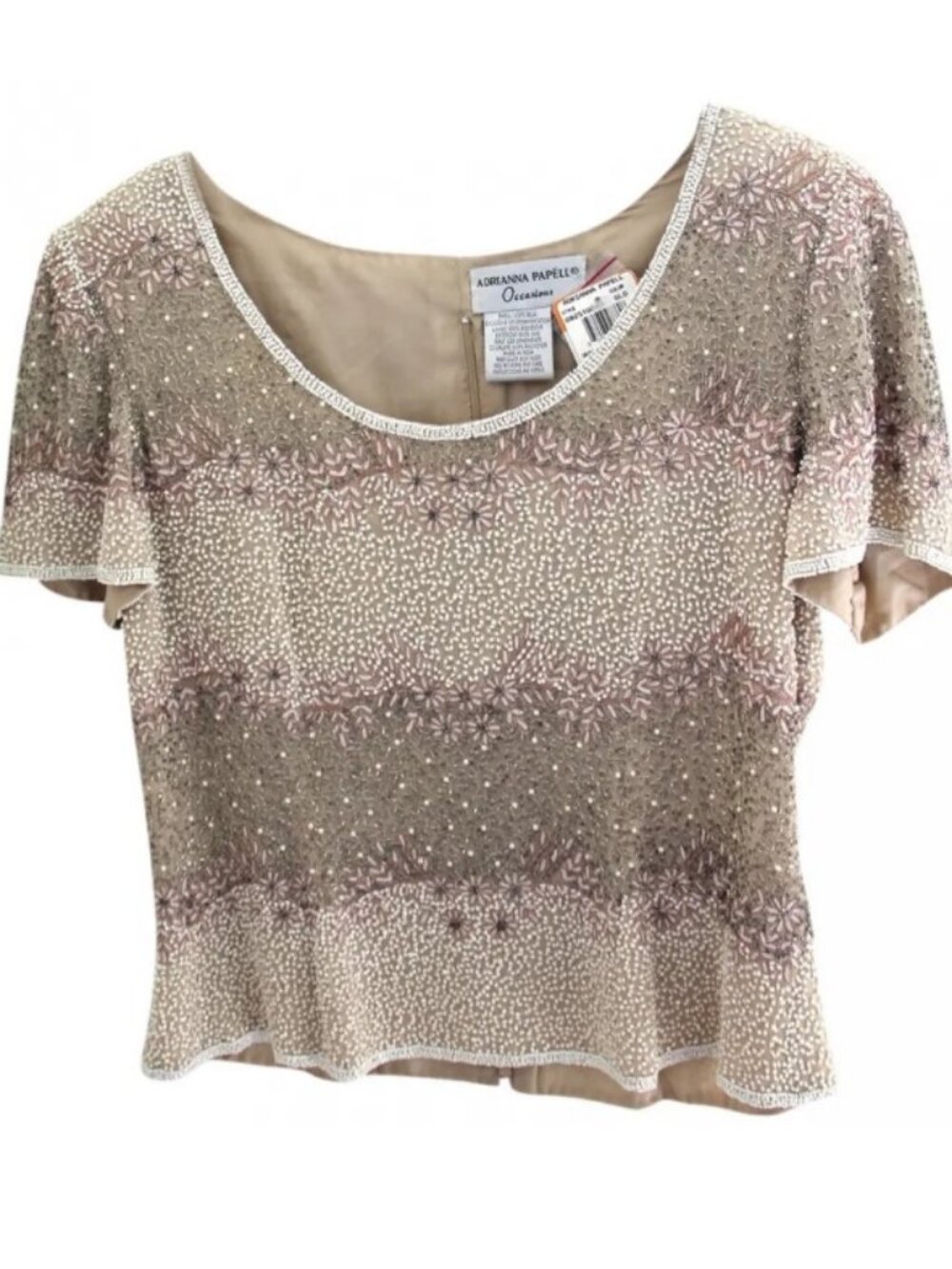 NWT Adrianna Papell Occasions Sequined top